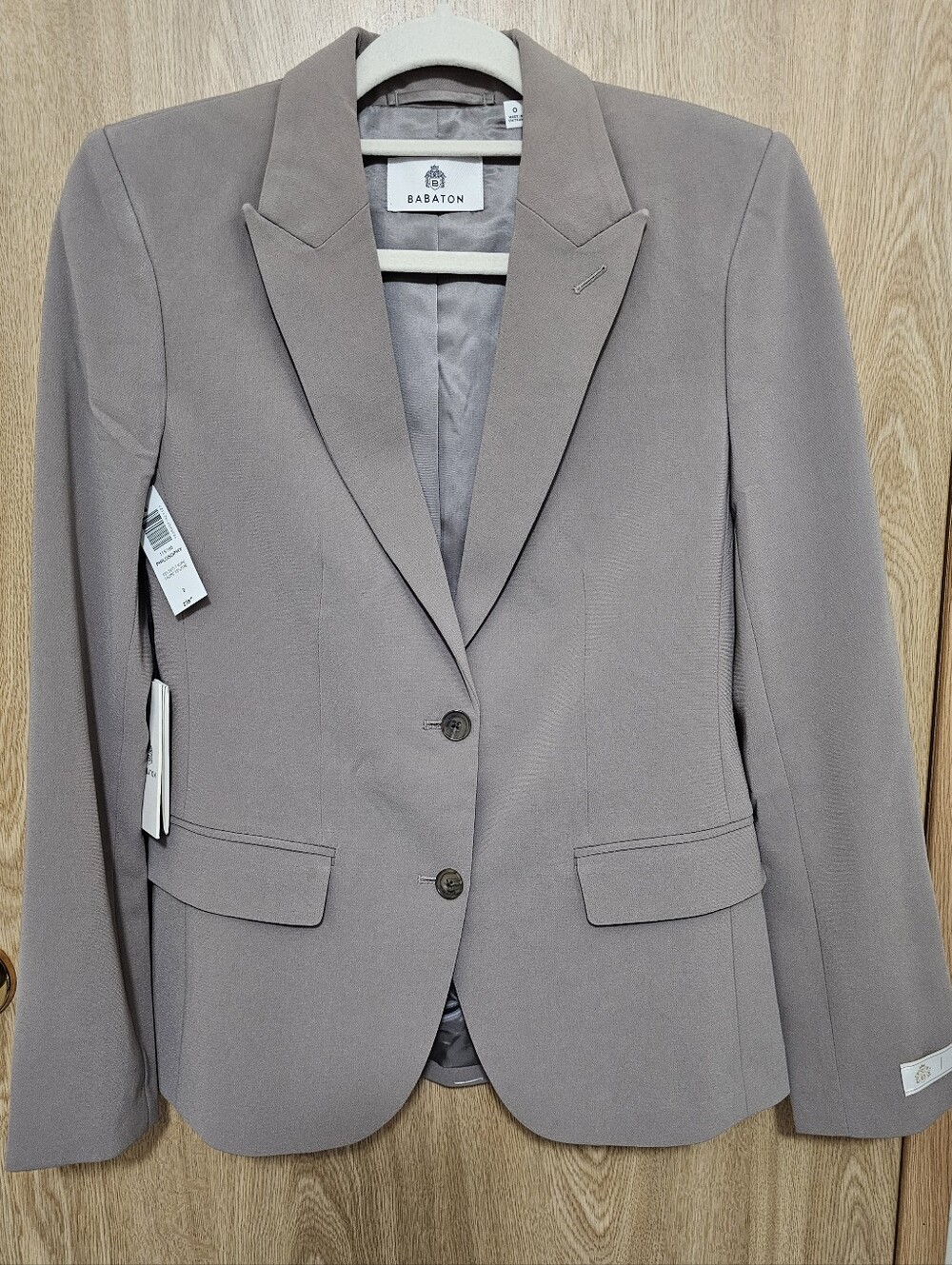 $238 NWT! Aritzia Babaton Philosophy Blazer Taupe Brown Tan Size 0 Small XS